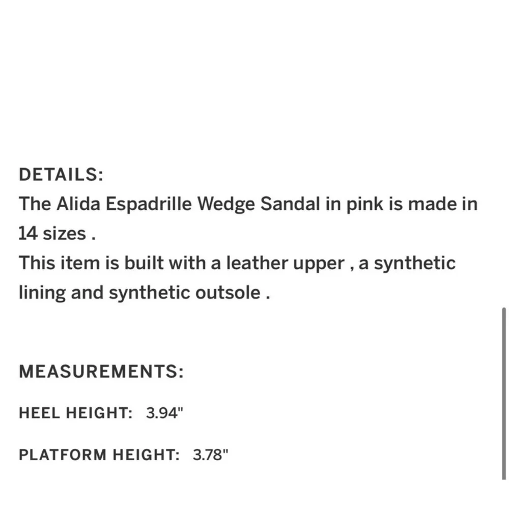 Marc Fisher Alida Espadrille Wedge Sandals In Light Pink Size 7.5 - Picture 16 of 16